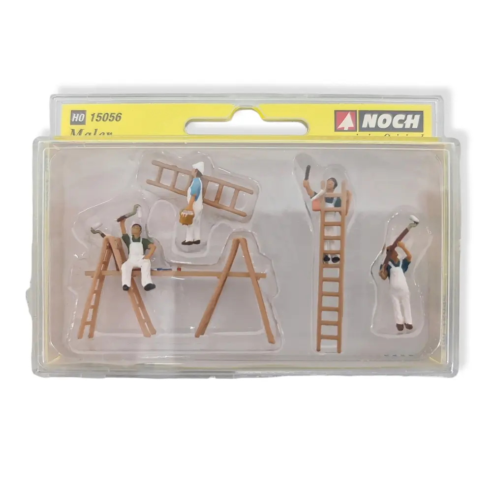 Lot de 4 peintres avec leurs accessoires - Noch 15056 - HO 1/87 - 2