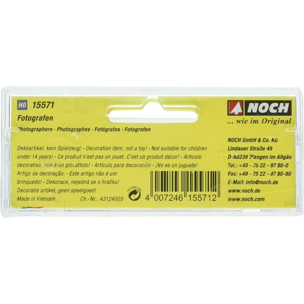 Lot de 6 figurines "Photographes" NOCH 15571 - HO 1/87 - 3