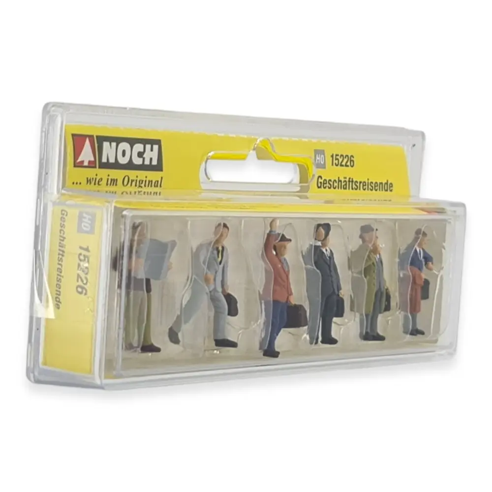 Pack de 6 voyageurs d'affaires - Noch 15226 - HO 1/87 - 2