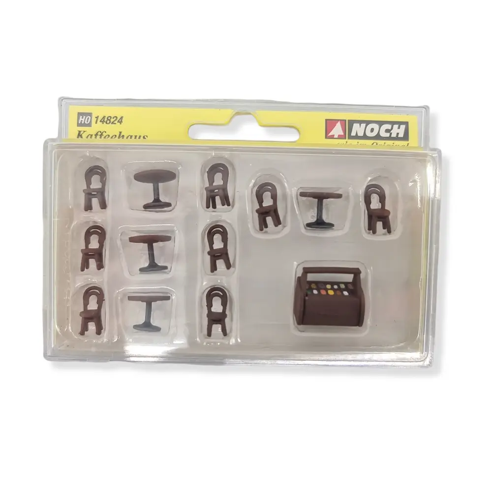 Lot 8 chaises, 4 tables et 1 glacière - NOCH 14824 - HO 1/87 - 2