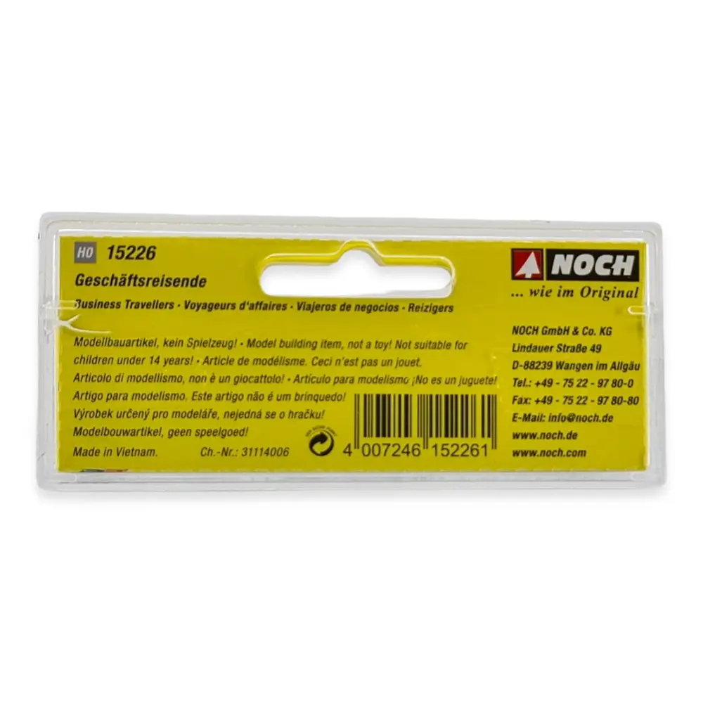 Pack de 6 voyageurs d'affaires - Noch 15226 - HO 1/87 - 3