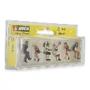 Pack de 6 personnages assis NOCH 15536 - HO : 1/87ème - 2