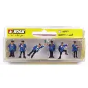 Lot de 6 fonctionnaires des chemins de fer - Noch 15280 - HO 1/87 - 2