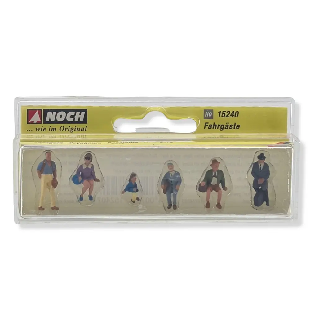 Lot de 6 voyageurs dont 5 assis et 1 debout Noch 15240 - HO 1:87 - 2