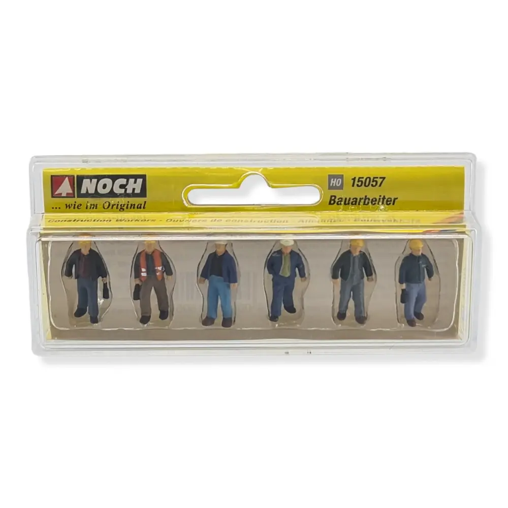 Lot de 6 personnages, des travailleurs debout et marchant NOCH 15057 - HO : 1/87 - 2