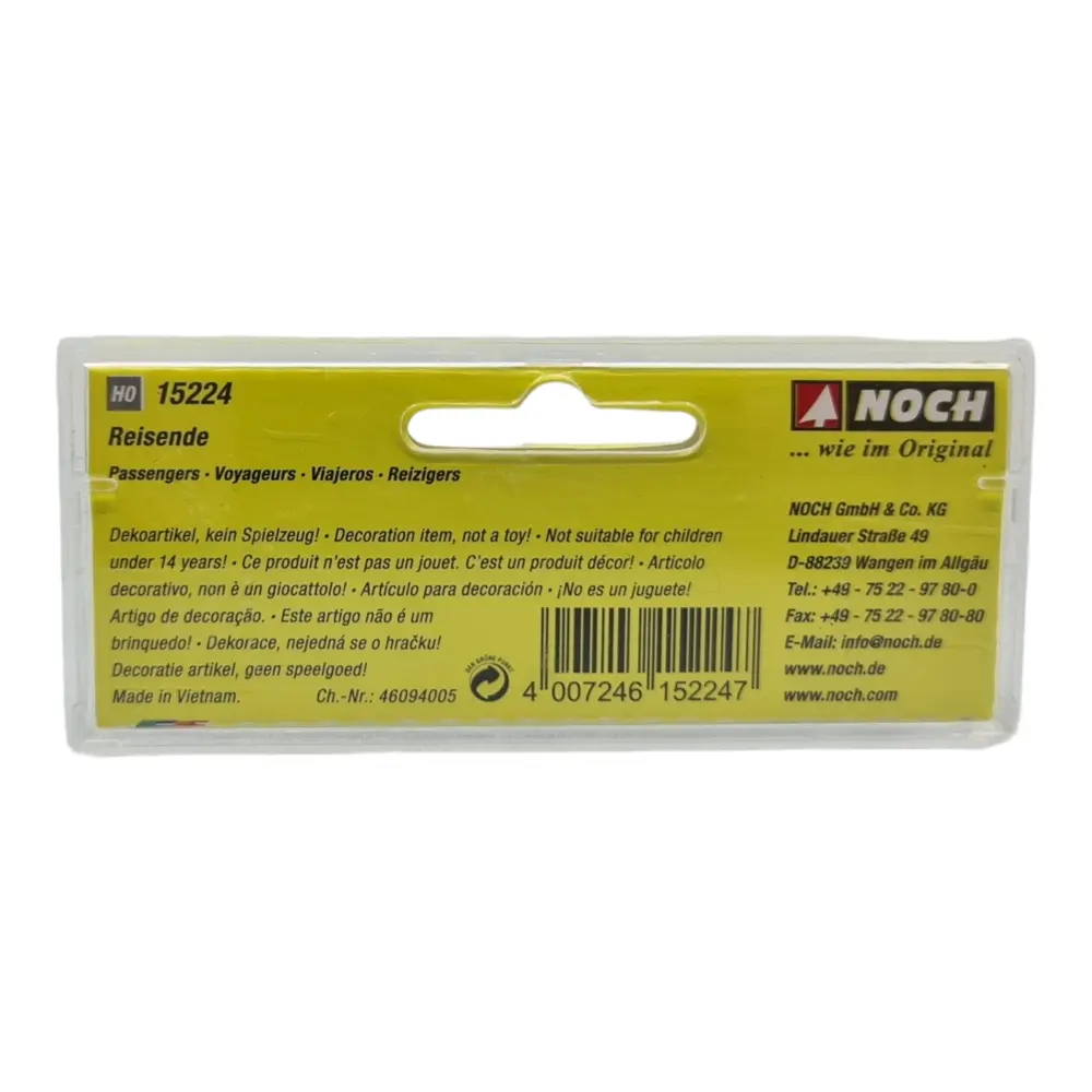 Lot de 5 voyageurs avec valises NOCH 15224 - HO 1/87 - 3