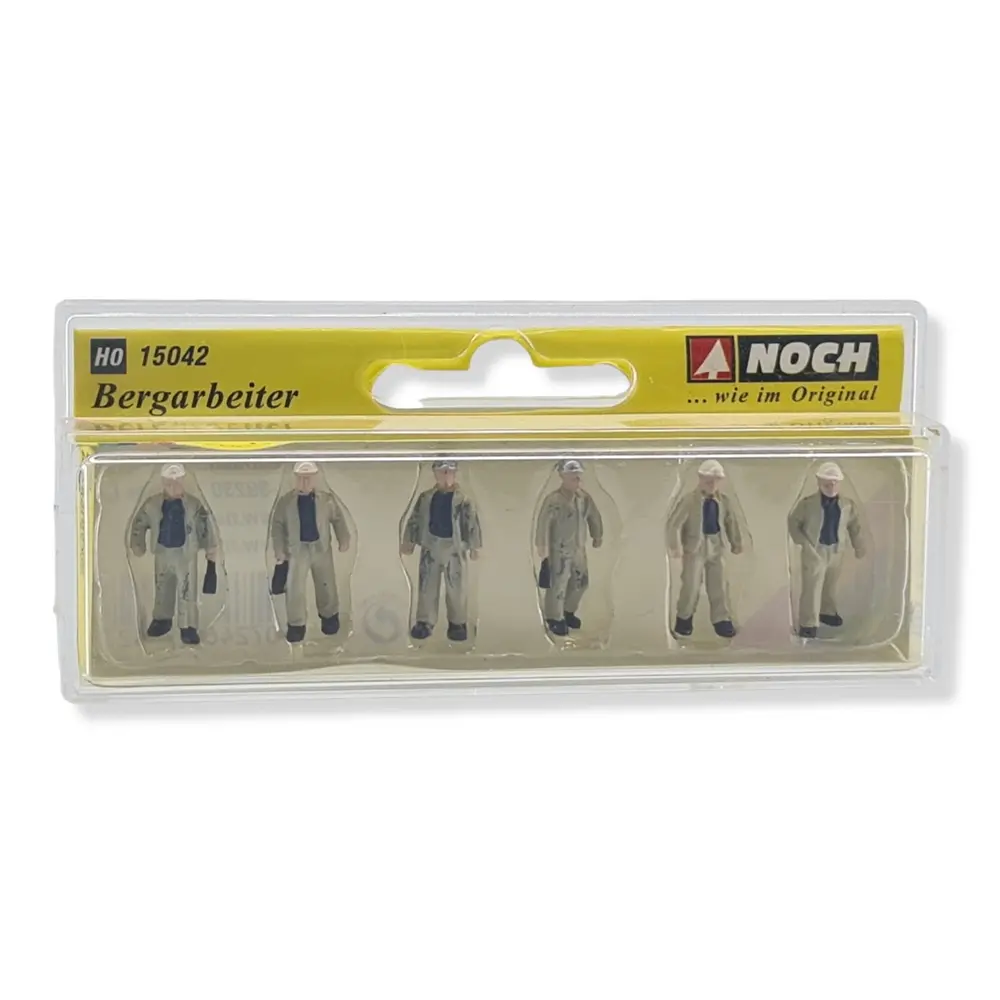Lot de 6 employés dans l'exploitation minière Noch 15042 - HO 1:87 - 2