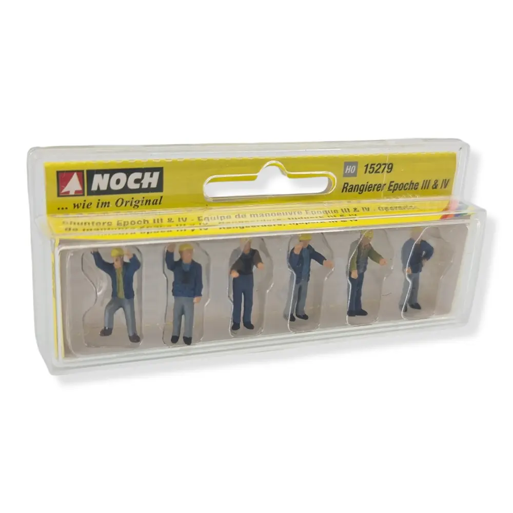 Personnel ferroviaire - 6 manutentionnaires NOCH 15279 - HO 1/87 -EP III & IV - 2
