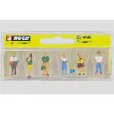 lot de 6 passants NOCH 15480 - HO 1/87 - 2