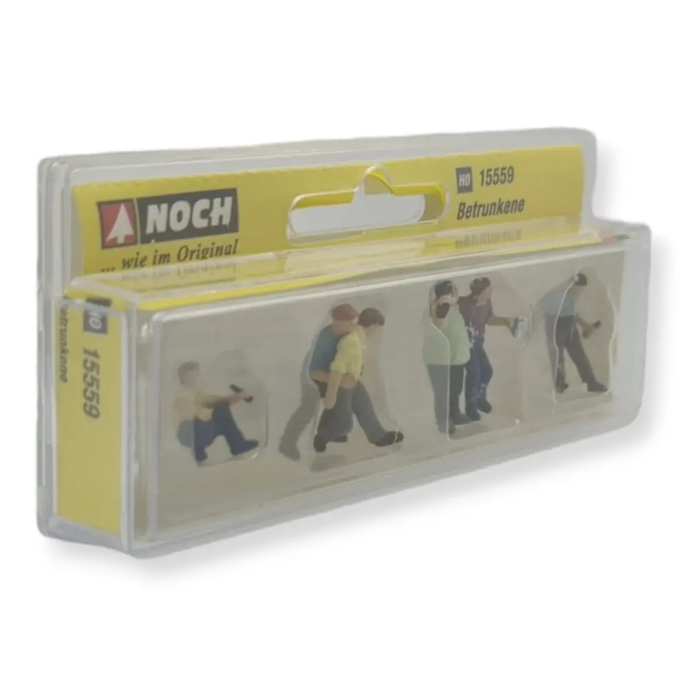 Lot de 6 personnages ivres - Figurine - NOCH 15559 - Échelle HO 1/87 - 2