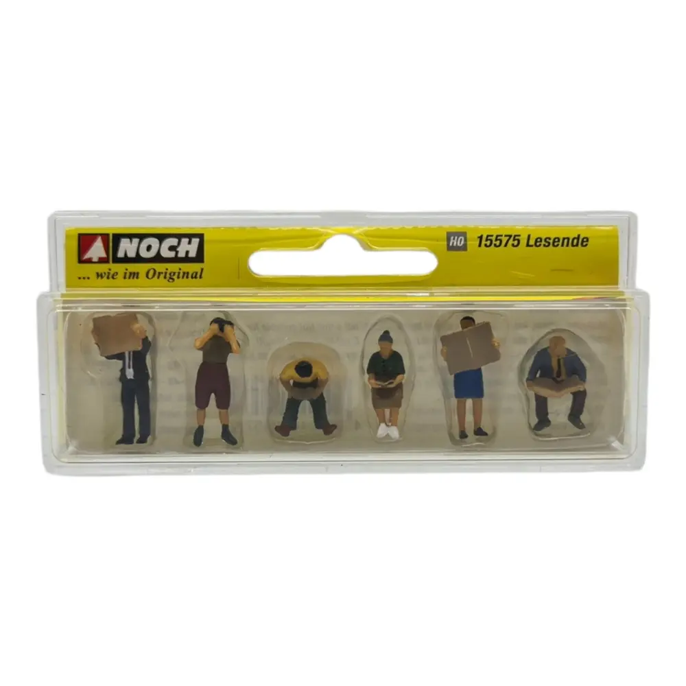 Lot de 6 personnages qui lisent NOCH 15575- HO 1/87 - 2