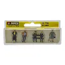Lot de 5 personnes âgées NOCH 15551- HO 1/87 - 2
