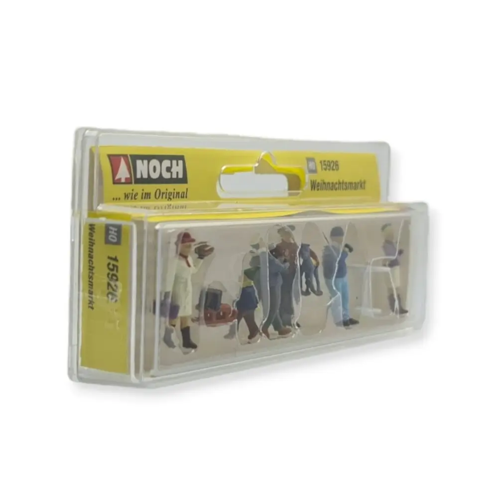 Lot de 6 figurines "Marché de Noël" - NOCH 15926 - HO : 1/87 - 2