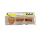 Lot de 5 bancs dont 1 banc hexagonal - NOCH 14851 - HO 1/87 - 2