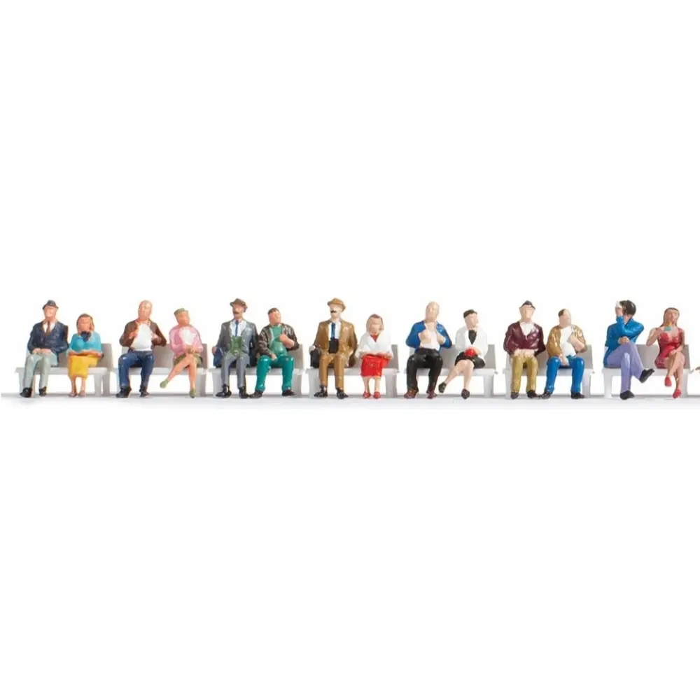 Lot de 30 personnages assis - Noch 16045 - HO 1/87 - 2