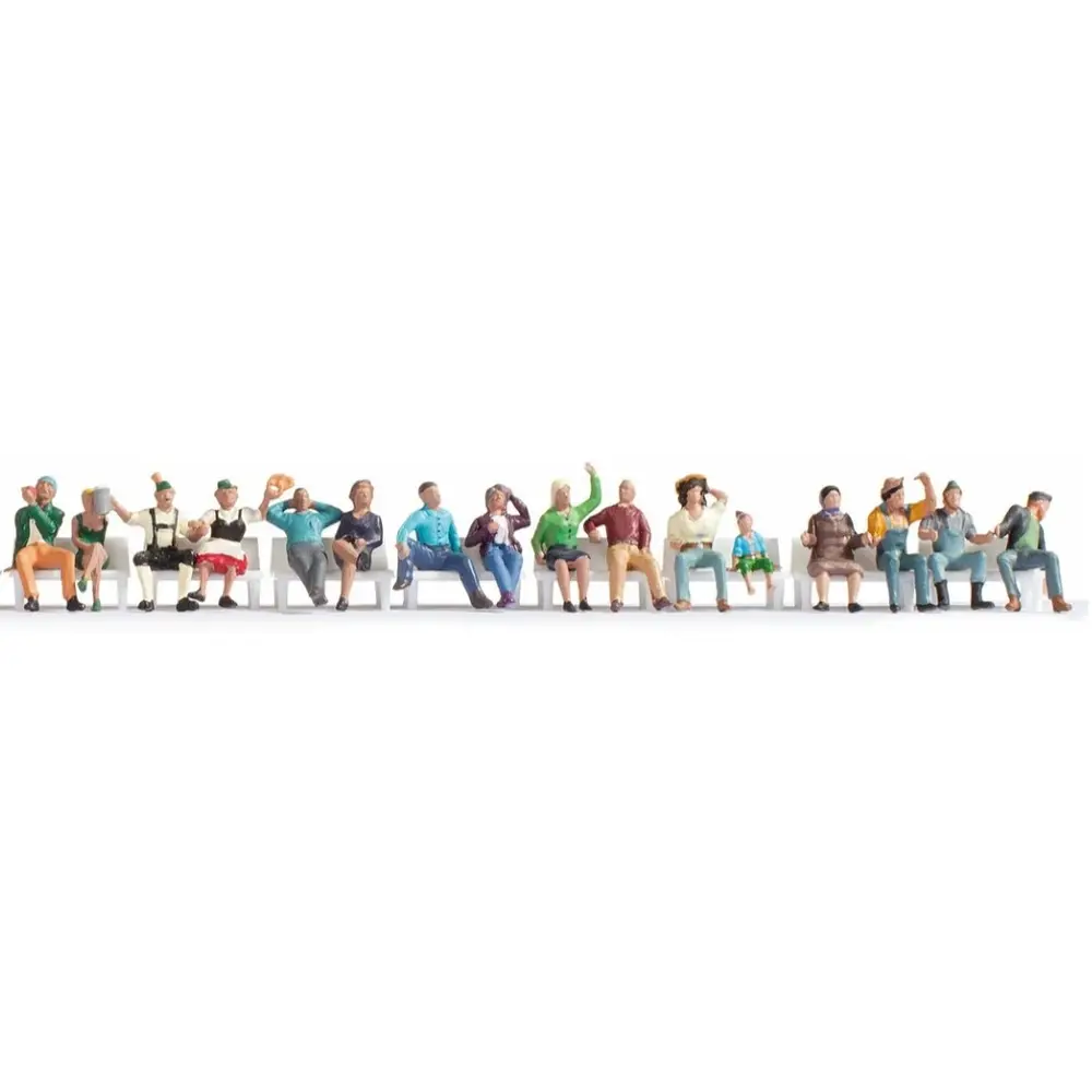 Lot de 30 personnages assis - Noch 16045 - HO 1/87 - 3