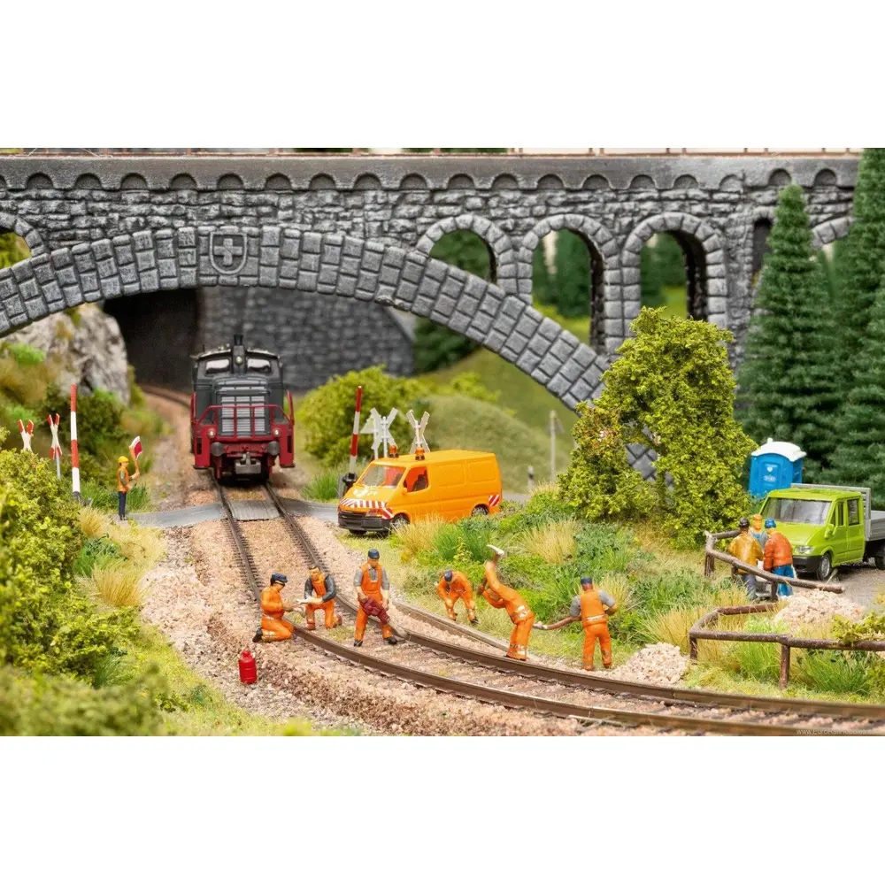 Scène sonore "Chantier sur la voie - 6 travailleurs" - NOCH 12951 - N 1/160 - 3