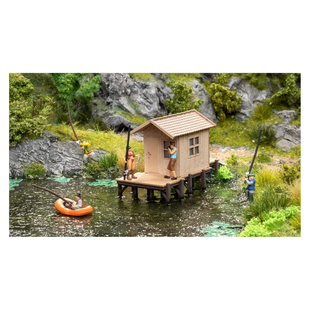Une cabane de pêche NOCH 14262 - HO 1/87 - 80x37x54 mm - 3
