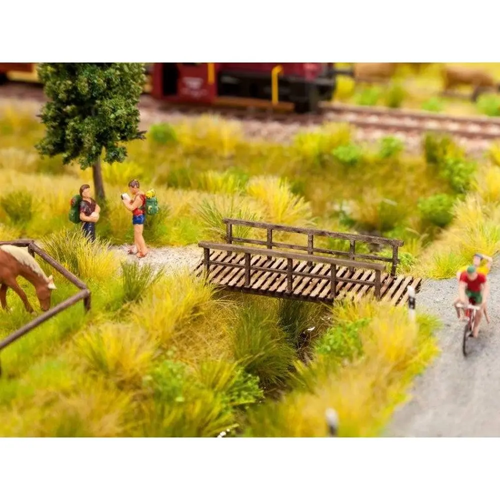 Bandes et touffes d'herbe nuances de vert NOCH 07125 - Toutes échelles - 6 mm - 2