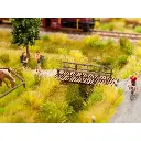 Bandes et touffes d'herbe nuances de vert NOCH 07125 - Toutes échelles - 6 mm - 2