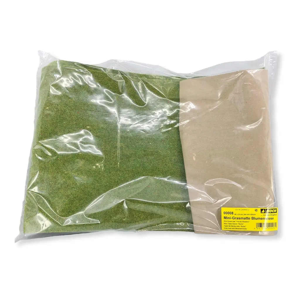 4 tapis de gazon "prairie fleurie" - Noch 00008 - Toutes échelles - 4 pièces - 45x30 cm - 2