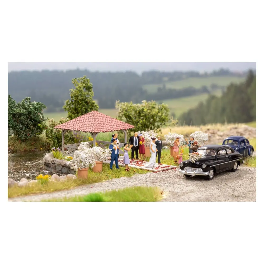 Pavillon en bois évènementiel NOCH 14263 - HO 1/87 - 2