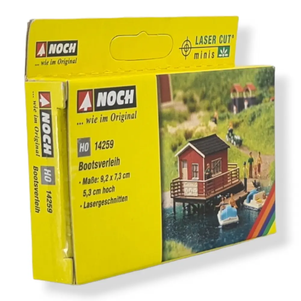 Un bâtiment "location de bâteau" NOCH 14259 - HO 1/87- 92x73x53 mm - 3