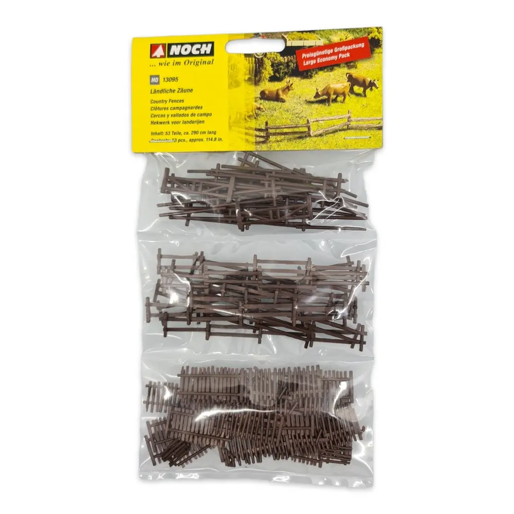 53 Clôtures en bois agricole Noch 13095 - HO 1/87 - longueur 2900 mm - 2