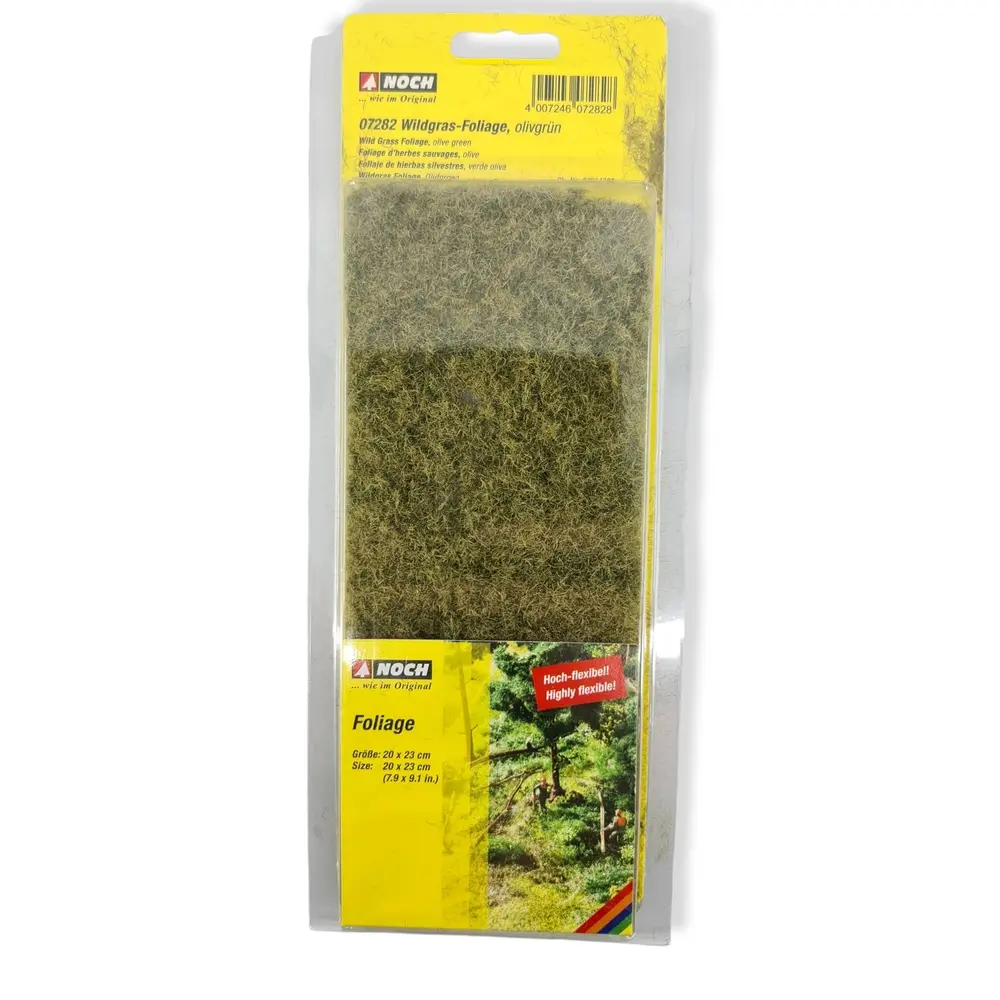 Tapis d'herbe sauvage, foliage 200x230 mm NOCH 07282 - Toutes échelles - 4