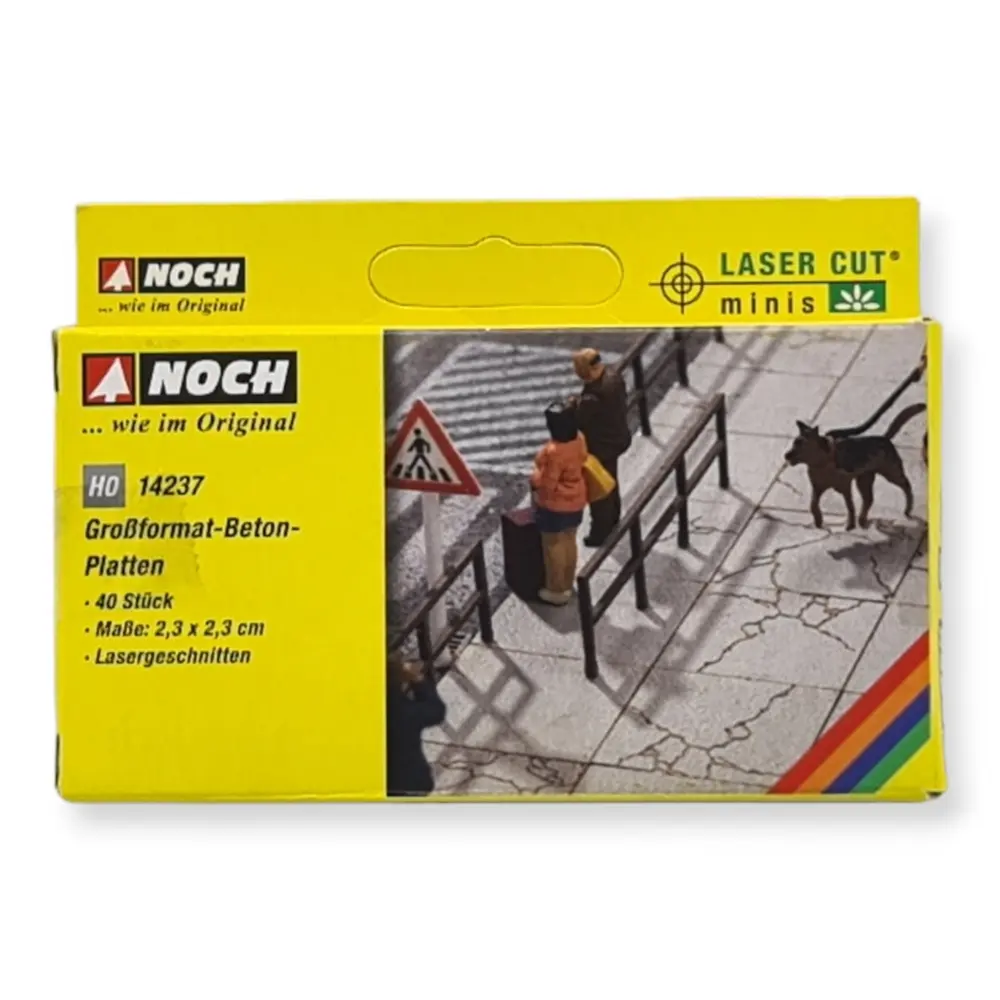 Dalles de béton grand format - NOCH 14237 - HO 1/87e - 3