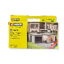 Lot de 2 garages préfabriqués - NOCH 14319 - HO 1/87 - 69x35x30 mm - 3