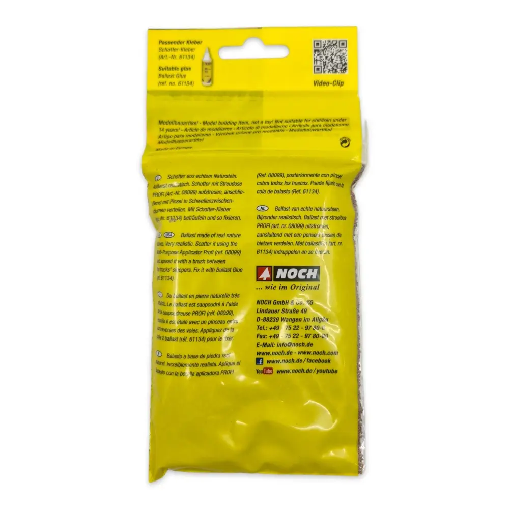 Sachet de ballast brun Noch 09367 - Toutes échelles - 250 g - 3