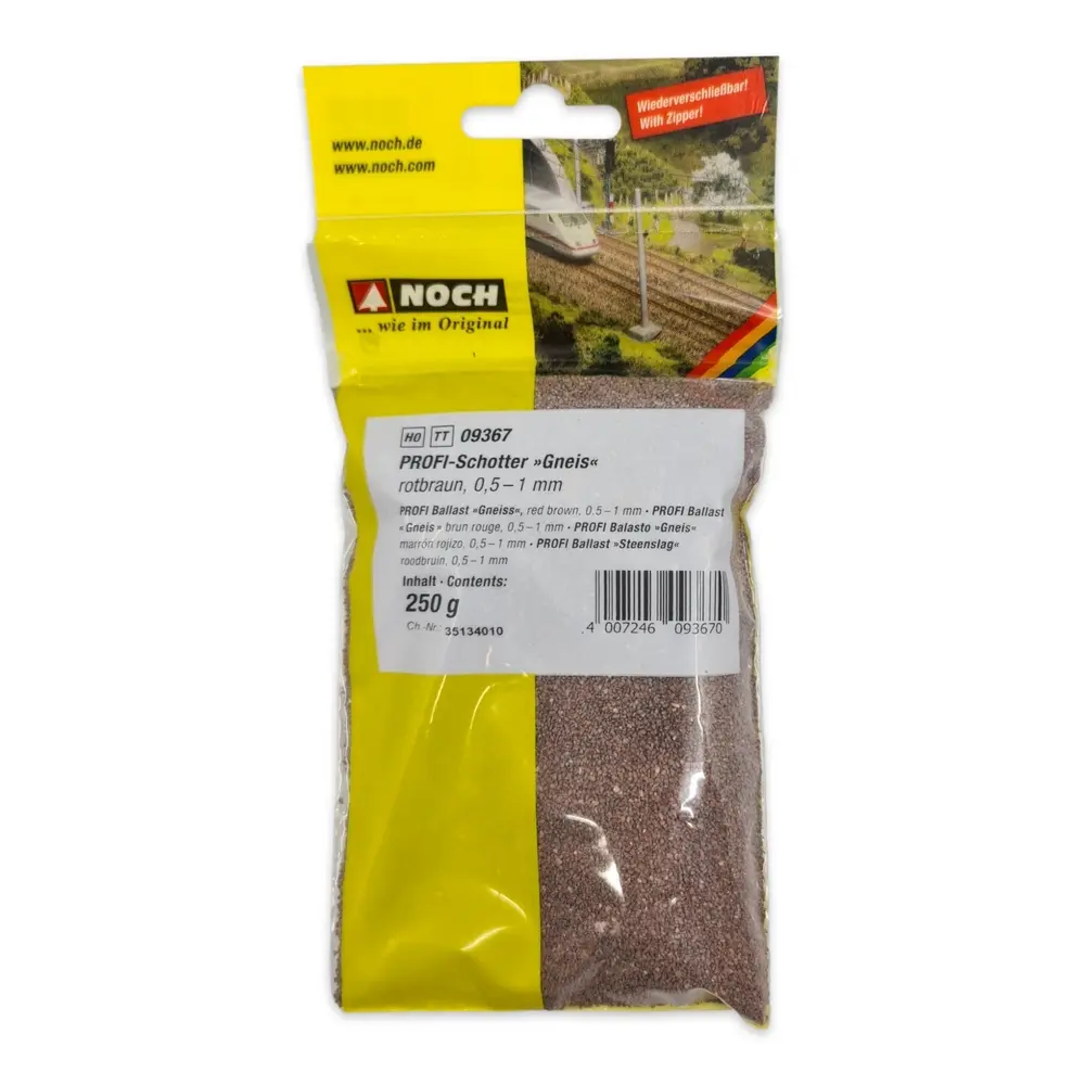 Sachet de ballast brun Noch 09367 - Toutes échelles - 250 g - 2