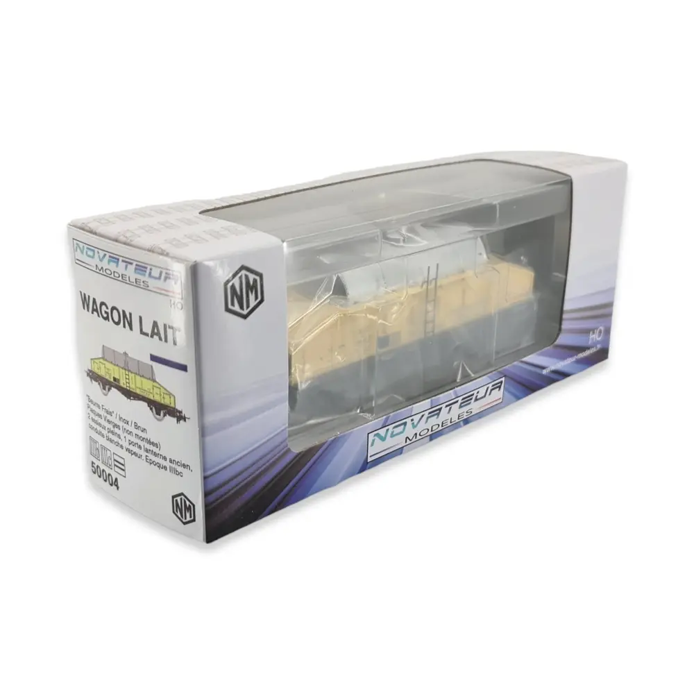 Wagon laitier "beurre frais" Novateur modèles 50004 - HO 1/87 - SNCF - EP III - 5