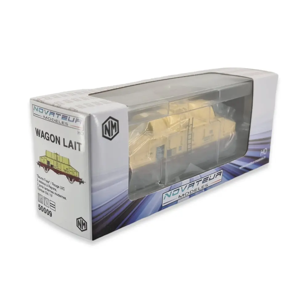 Wagon laitier "beurre frais" Novateur modèles 50009 - HO 1/87 - SNCF - EP III - 5