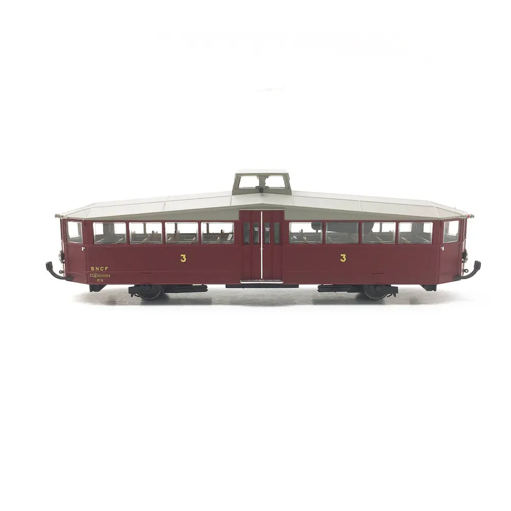 Autorail diesel ZZGC 10004 livrée rouge SNCF - 2