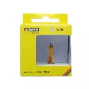 Femme avec robe longue jaune - HO 1/87 - NOCH 10406  - 2