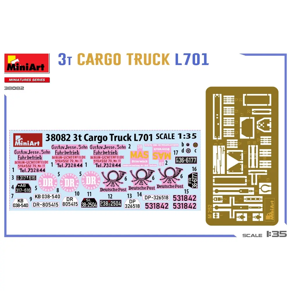 Camion de transport 3T L701 - MINIART 550038082 - 1/35 - 8