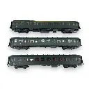 Set de 3 voitures OCEM parois-lisses A8myfi / B10myfi / B10myfi - Models World 40941 - HO 1/87 - SNCF - Ep III - 2R - 3