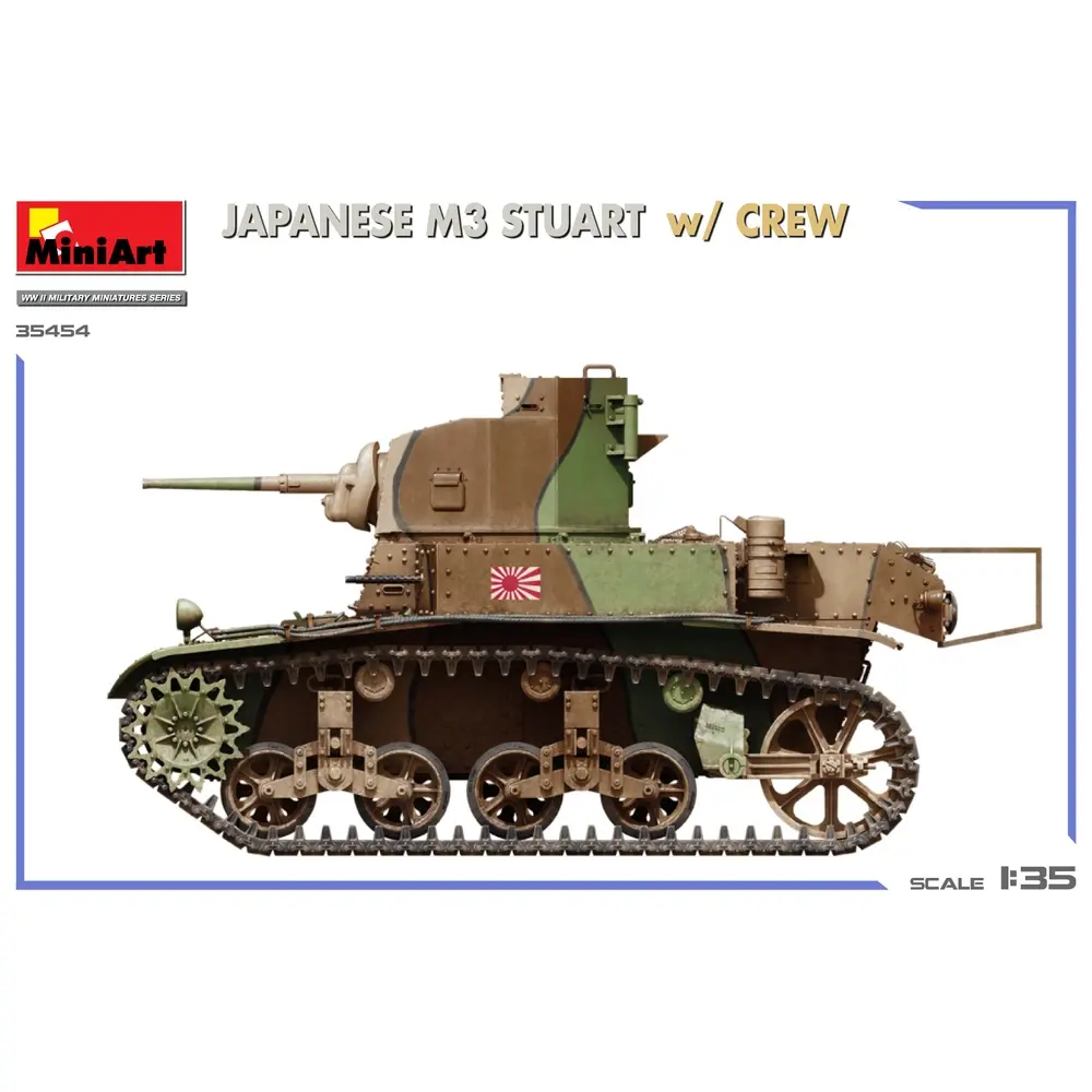 Char léger M3 Stuart version japonaise - MINIART 550035454 - 1/35 - 3