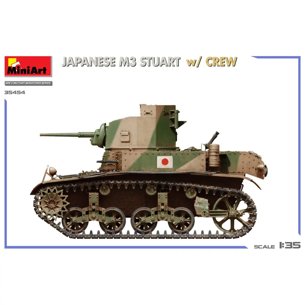 Char léger M3 Stuart version japonaise - MINIART 550035454 - 1/35 - 4