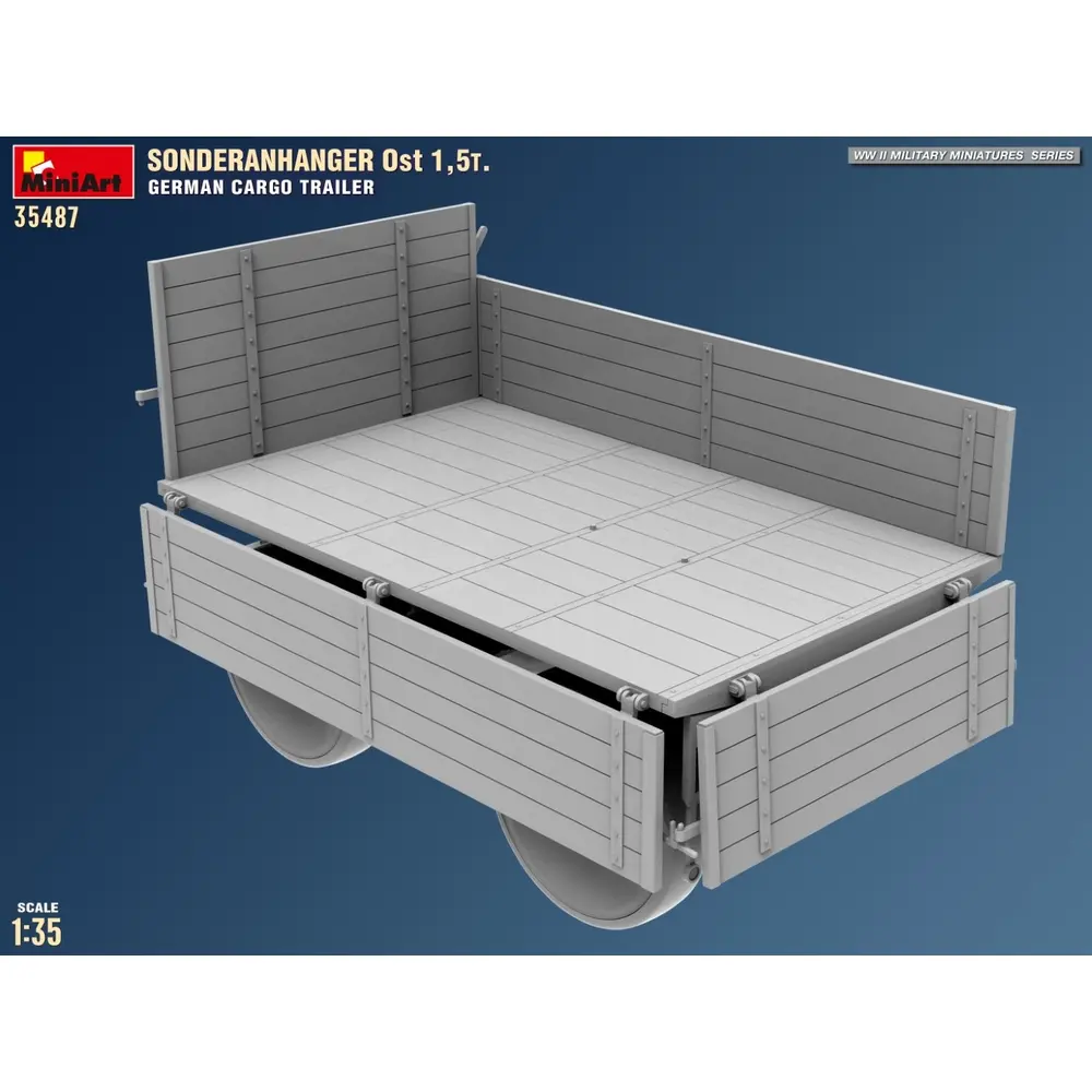 Remorque allemande Sonderanhänger Ost 1,5t  - MINIART 550035487 - 1/35 - 9