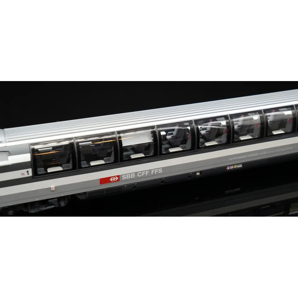 Coffret de 7 voitures voyageurs Munich-Zurich EC 96 Gottfried Keller - Models World 2105 - HO 1/87 - SBB - Ep V - 2R - 5