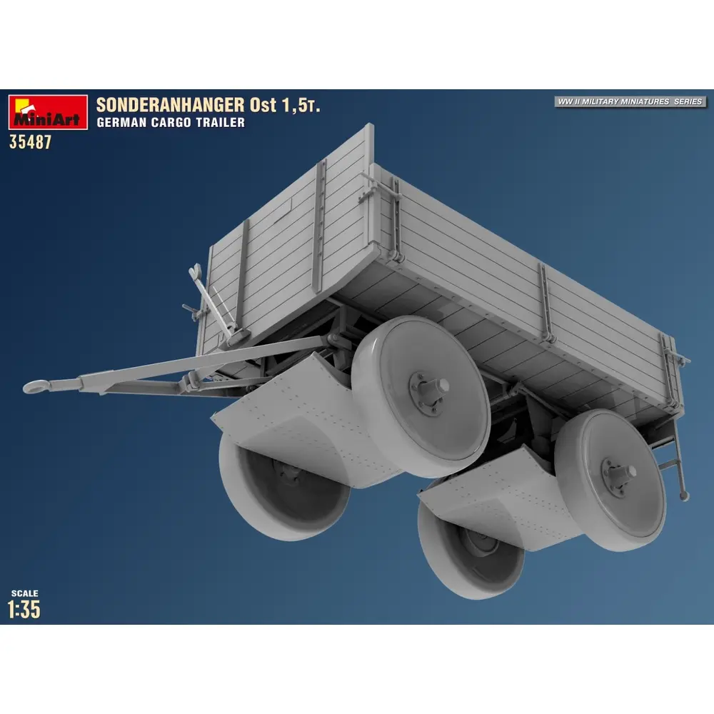 Remorque allemande Sonderanhänger Ost 1,5t  - MINIART 550035487 - 1/35 - 7