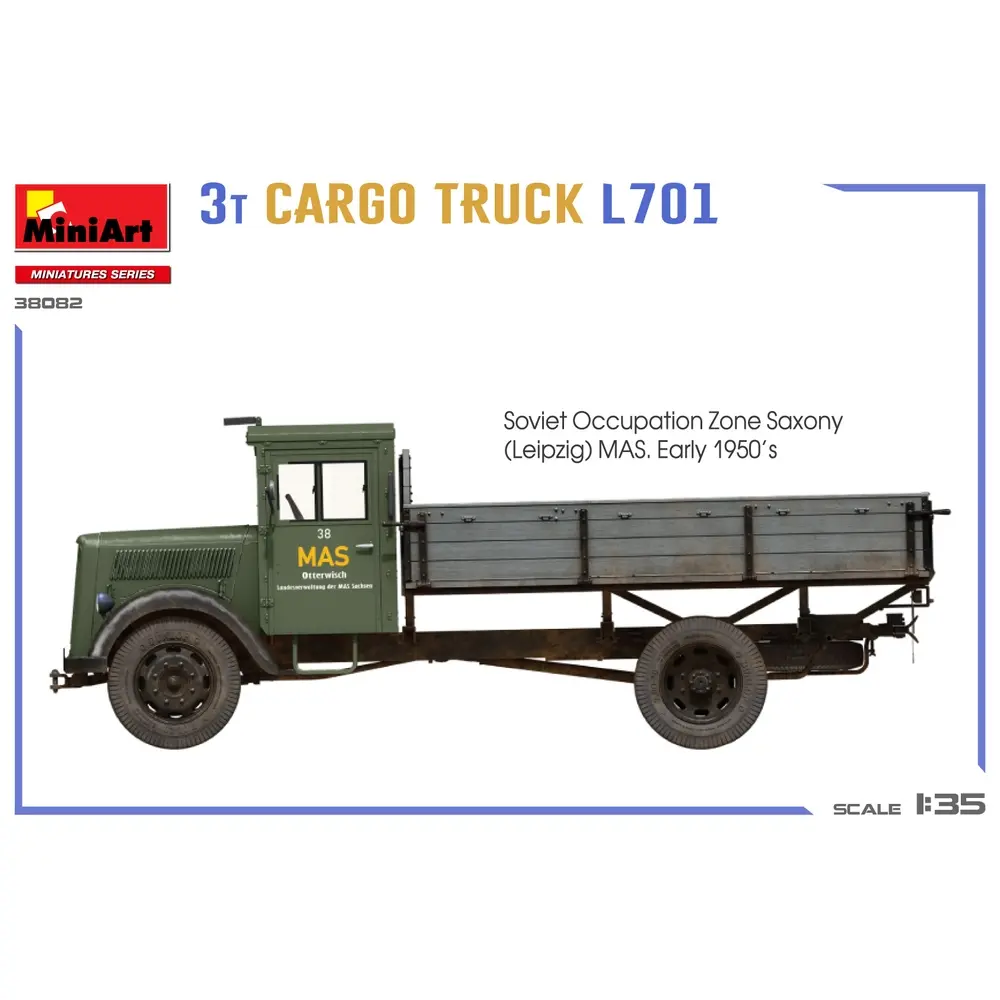 Camion de transport 3T L701 - MINIART 550038082 - 1/35 - 3
