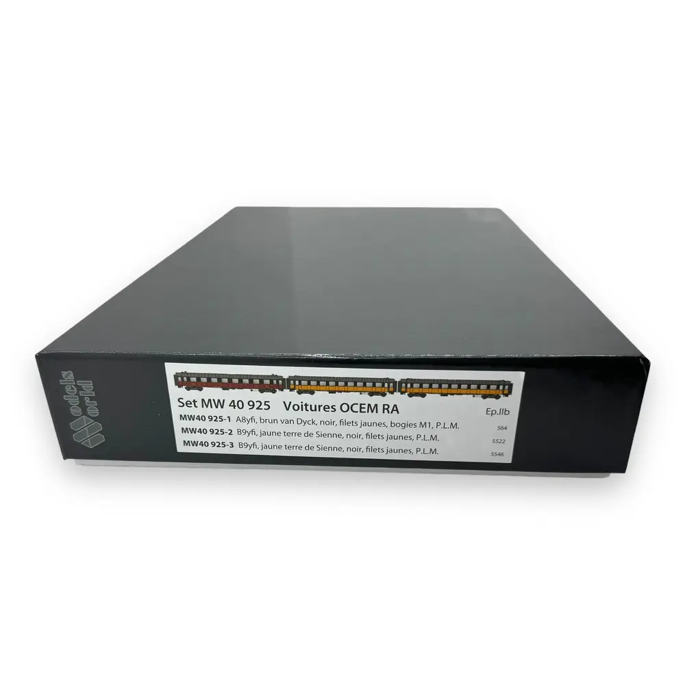 Coffret de 3 voitures voyageur OCEM - Models World 40925 - EP II - HO 1/87 - 2R  - 4