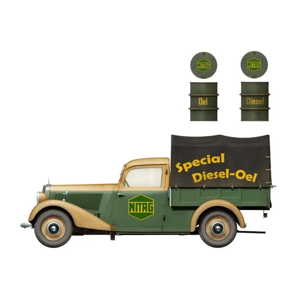 Camionnette de livraison de barils de pétrole - Miniart 550038069 - 1/35 - 5