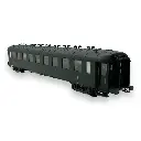 Voiture OCEM seconde classe B9 livrée verte châssis gris, toit et bouts verts avec marquage 1964 - Models World 40206 - HO : 1/87  - 2