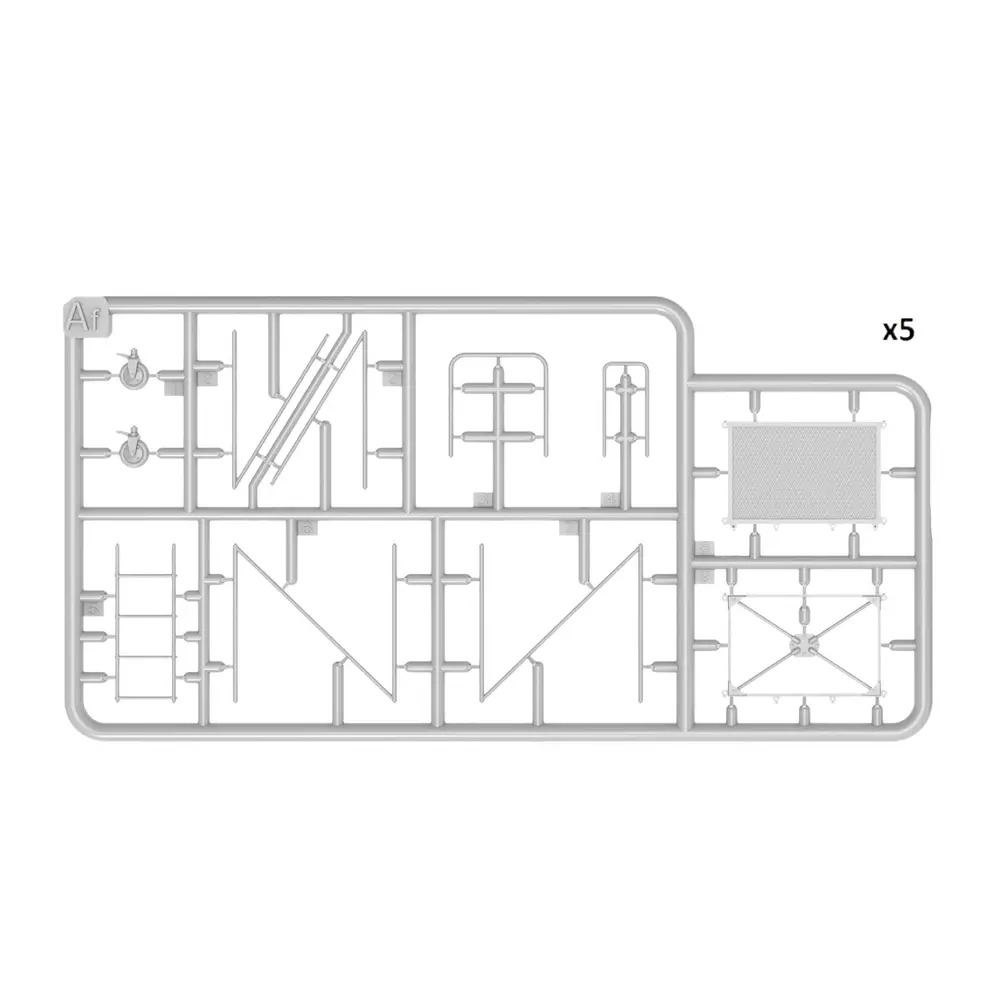 Echafaudages miniatures à assembler - Miniart 550049005 - 1/48 - 260 x 162 x 35 - 4