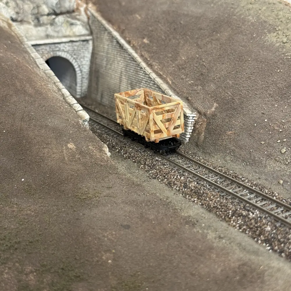 Wagon à bestiaux à 4 essieux - Minitrains 3008 - HOe 1/87 - 5